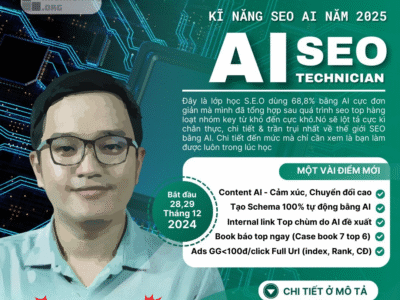 Khóa Học Kỹ Năng SEO AI 2025 Cùng Phạm Đăng Định